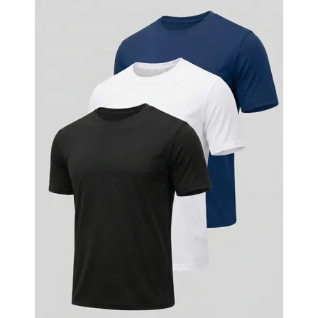 Kit 3 Camiseta Masculina Tecnologia Dry Slim Fit Manga Curta