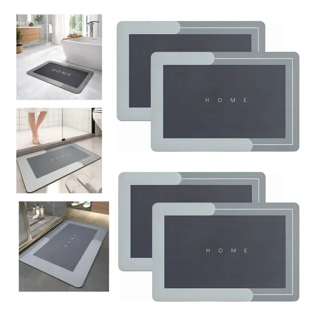 Kit 4 Tapete Antiderrapante Absorvente Magico Multiuso Grand