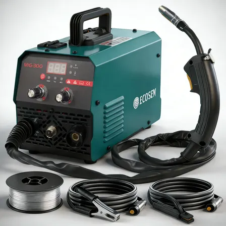 Maquina Inversora De Solda Mig Sem Gás 3 Em 1 Tig Lift Azul-petróleo 220v