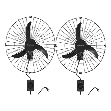 Kit 02 Ventiladores De Parede 60cm 200watts Bivolt Ventimais