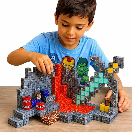 Blocos De Montar Magnéticos Brinquedo Presente