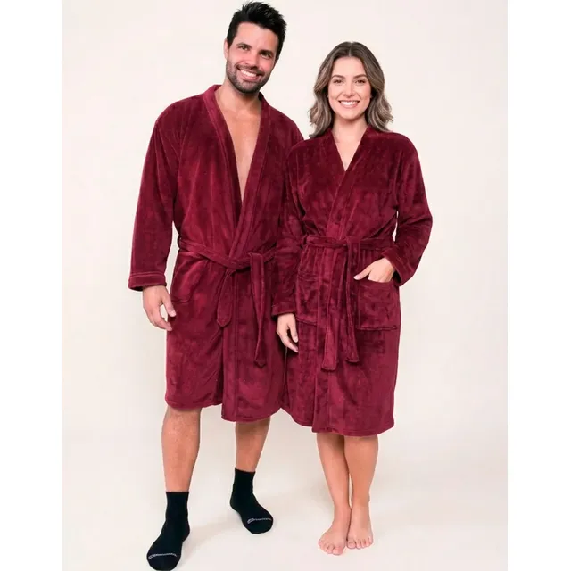 Roupão Premium Benévola Microfibra Antialérgico Inverno Frio