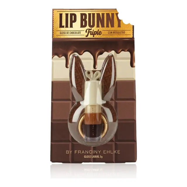 Gloss Labial Lip Bunny Triple - Fran By Franciny Ehlke Marrom
