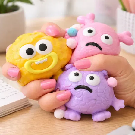 Taba Squishy Variados Alívio Estress Macio De Apertar Tiktok Amarelo