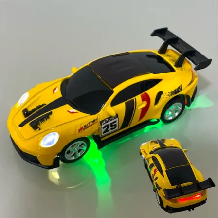 Carro Controle Remoto Sem Fio Mini Metal Recarregável Tipo C