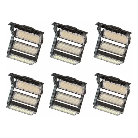 Kit 6 Refletor 400w Holofote Led Osram 36000lm Ip66 Combate
