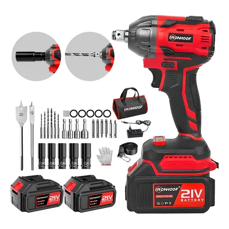 Chave De Impacto Bateria Parafusadeira Brushless 21v Vermelho 110/127/220v 60hz