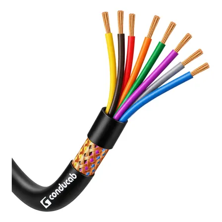 Cabo Manga 8x22awg Blindado - Rolos 10 | 50 | 100mts