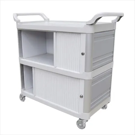Carro Funcional Triplex Com Portas E Fechamento Lateral Luxo