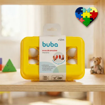 Brinquedo Educativo Inclusivo Buba Ovos De Encaixar E Montar
