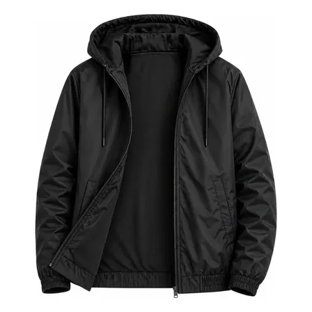 Corta Vento Masculino Premium Casual Treino Frio Bolso Capuz