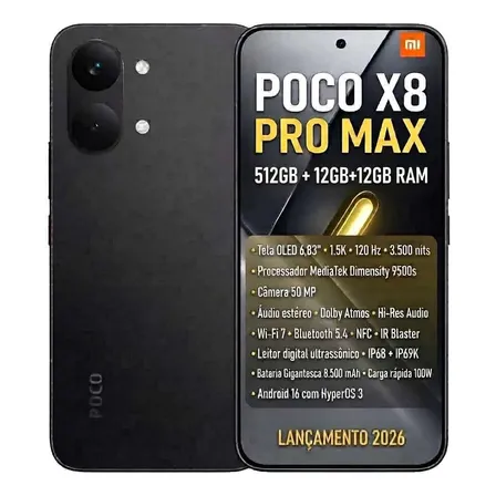 Xiaomi Poco X8 Pro Max 512gb 12+12gb Ram 8.500mah Global Nfc