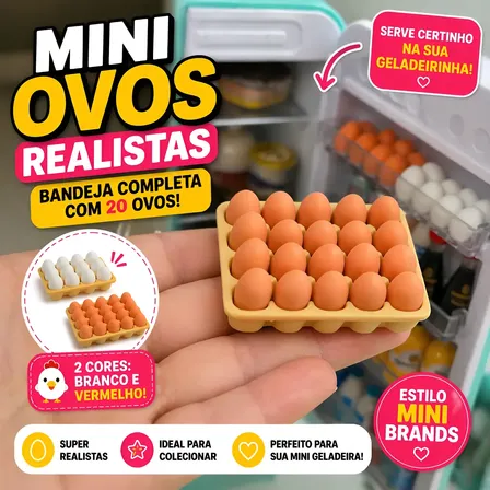 Itens P/ Mini Brands Realistas Ovo - Gelo - Miniatura