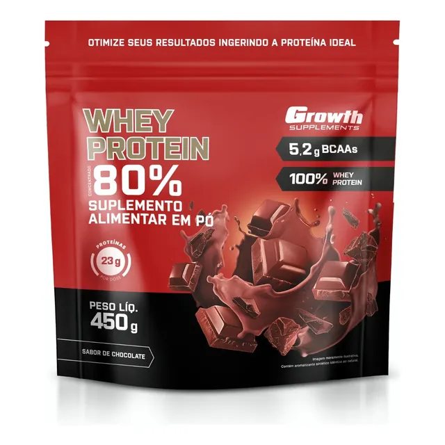 Whey Protein Concentrado 450g Growth Supplements
