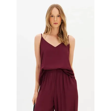 Blusa De Alça De Viscose