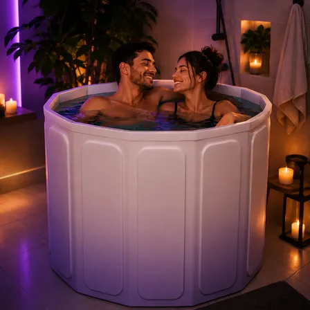 Banheira Dobrável Adulto Crianças Viagem Casa Spa Relaxante