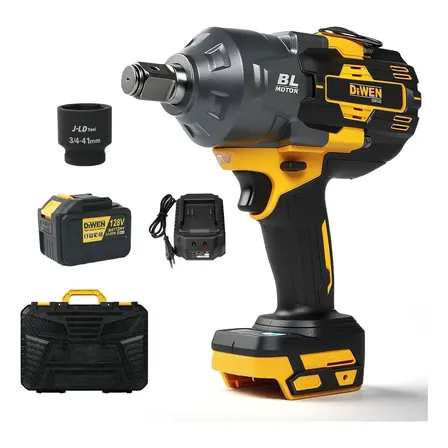 Chave De Impacto Brushless 2100nm 3/4 Dewen Amarelo 127/220v 50hz/60hz