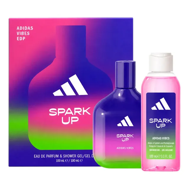 Adidas Vibes Spark Up Kit Coffret Eau De Pafum Shower Gel