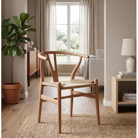 Cadeira De Jantar Acordoada De Ametista Cor Rattan