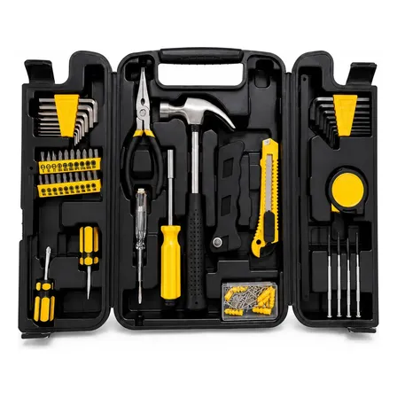 Kit Ferramentas 200 Peças Com Maleta Completa Casa Oficina
