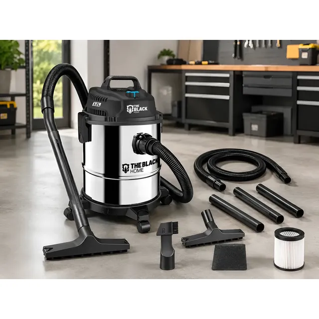 Aspirador De Pó E Água C/ Função Soprador The Black Tools Prateado 220v