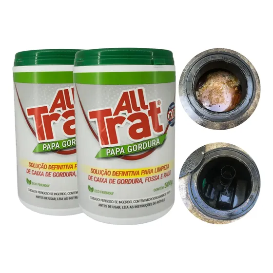 Limpa Caixa De Gordura, Fossa Capira, Negra All Trat 500g