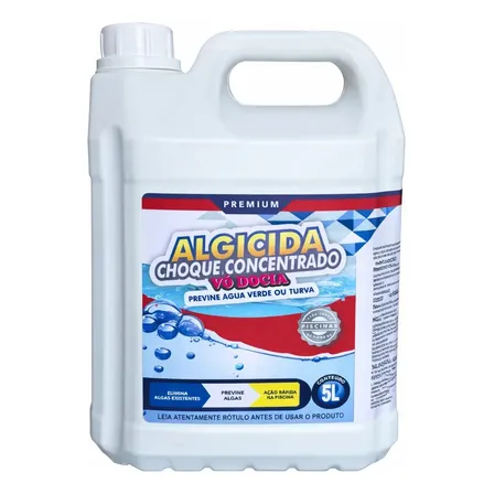 Algicida Choque Piscina Saudável Algas Controlada 5 L