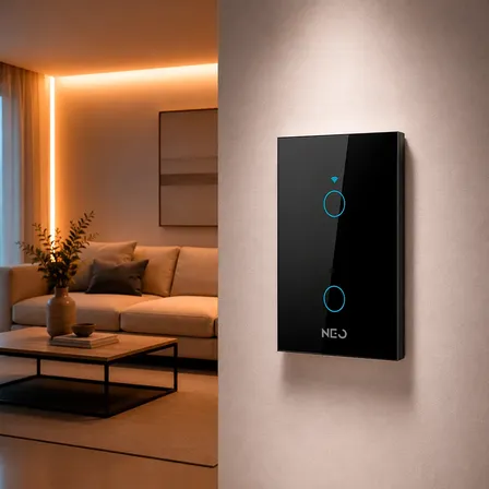 Interruptor Smart Wifi 2 Botões Touch Neo Avant Linha Neo