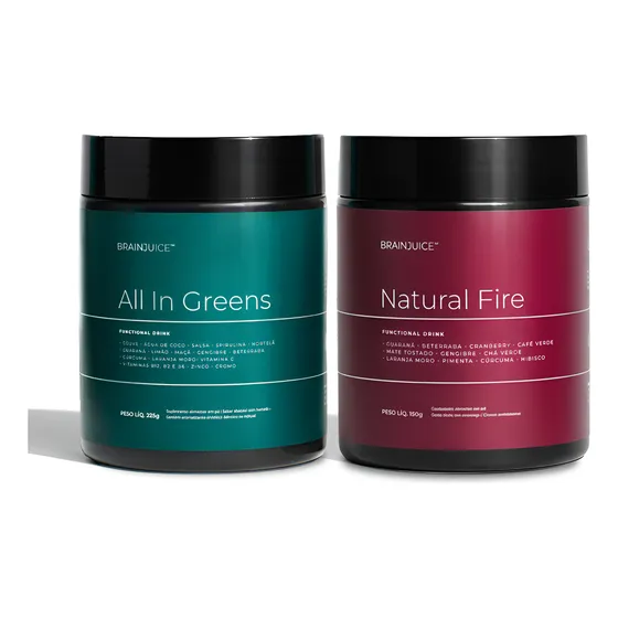 Suplemento Alimentar Em Green + Pré Treino Brainjuice