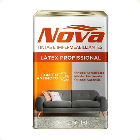 Tinta Acrílica Látex 1 8l Branca Antimofo Nova Tintas Branco