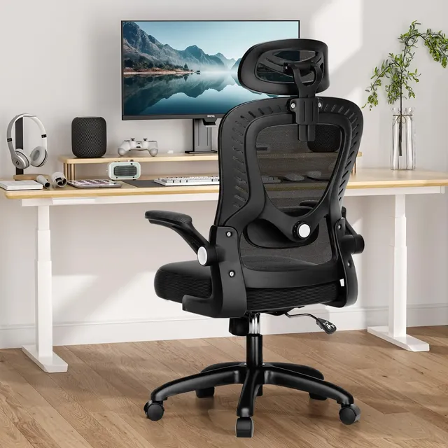 Cadeira De Escritório Ergonômica Ajuste Lomba Suporta 150kg