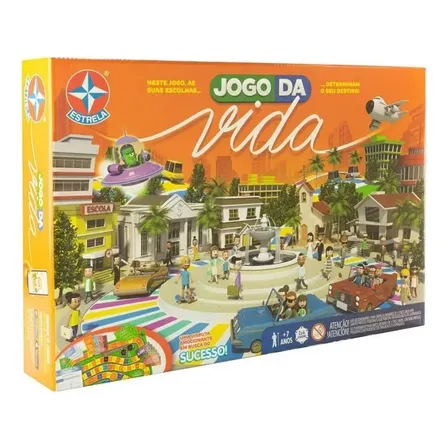 Jogo De Tabuleiro Jogo Da Vida Estrela Com App Profissões