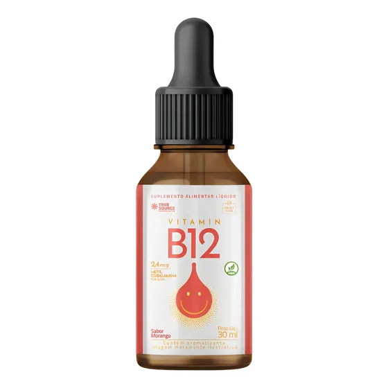 Vitamina B12 Metilcobalamina Liquido Suplemento True Source