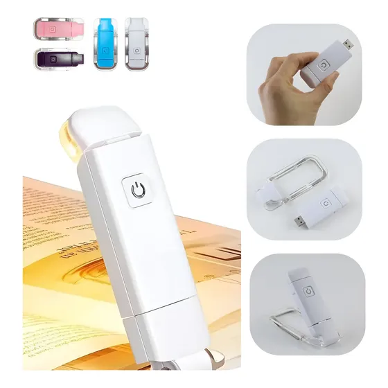 Mini Luz Led Lanterna Para Leitura Usb Recarregável Sem Fio