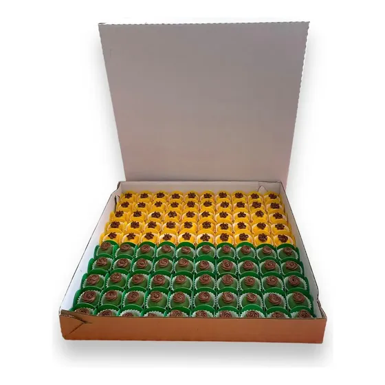 10 Caixas Para 100 Docinhos 37x37x5