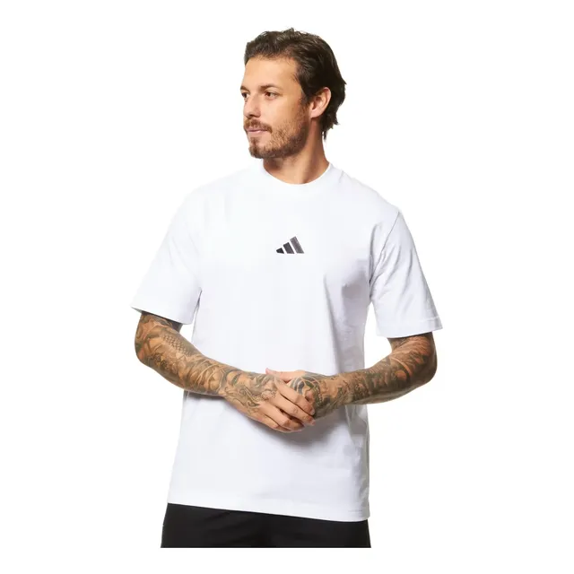 Camiseta Masculina Essentials Logotipo Pequeno Adidas
