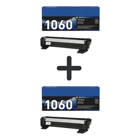 Kit Com 2 Toner Tn1060 Para Brother Dcp1617 Hl1202 Hl1212