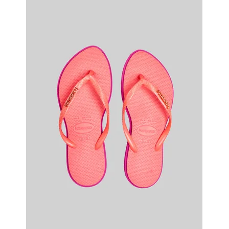Chinelo Slim Point Havaianas Rosa Gum Liso 33/34