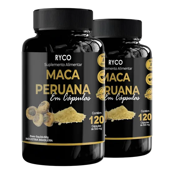 2x Maca Peruana 120 Cápsulas Original- Envio Já
