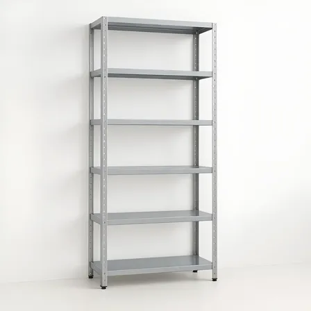Prateleira Estante De Aço Galvanizado 198x90 Com 6 Divisória