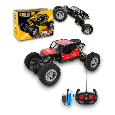 Carrinho Controle Remoto Brinquedo Off Road 4x4 Menino