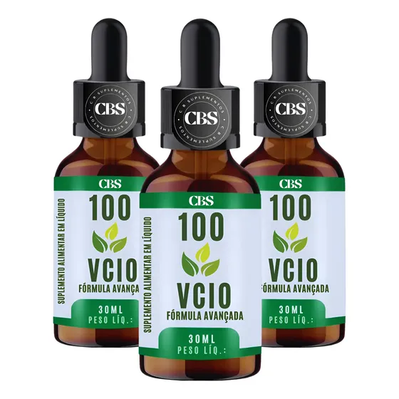 3x Frasco 100vcio Para Elimina Vicio 30ml-envio Hoje