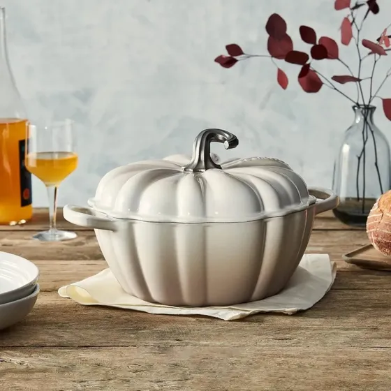 Panela Abóbora Le Creuset Halloween Signature Branco 24cm