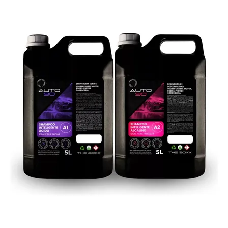 Kit 10l Shampoo Potente Lava Retroescavadeira E Carretas