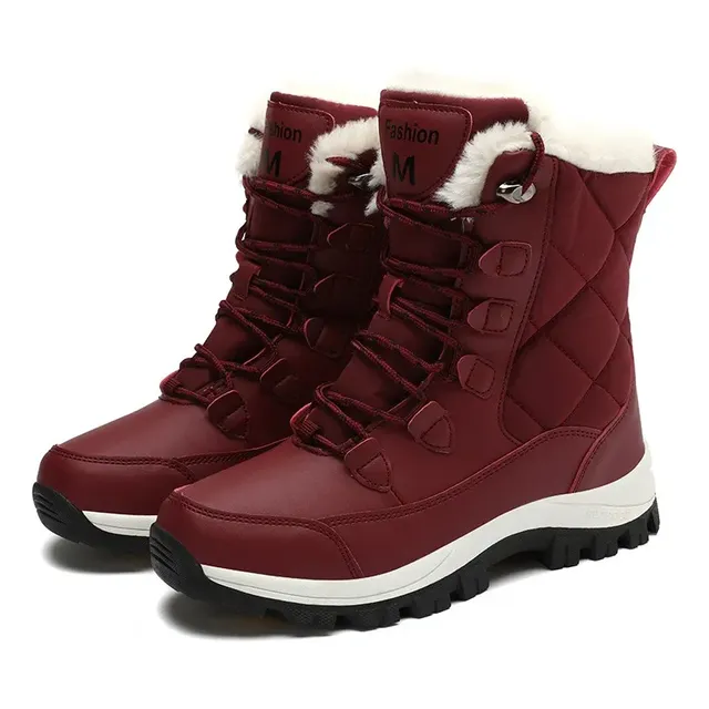 Bota Feminina Neve Impermeável Antiderrapante