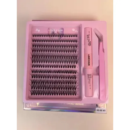 240 Kit Extensão De Cílios Tufinho Lash Iniciante Diy -mix 9