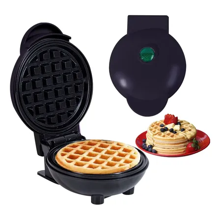 220v Máquina De Fazer Waffle Mini Grill Panqueca Elétrica