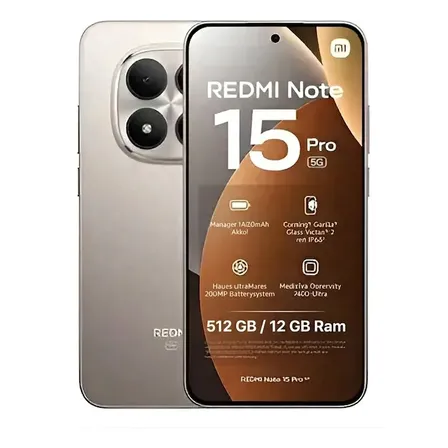 Xiaomi Redmi Note 15 Pro 5g 512gb 12gb Global Chip ( E-sim)