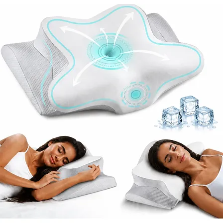 Travesseiro Cervical Relax Coluna Antironco E Apneia Nasa Branco
