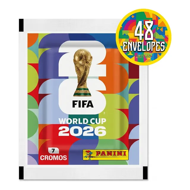 Kit 336 Figurinhas Do Álbum Copa Do Mundo 2026- 48 Envelopes